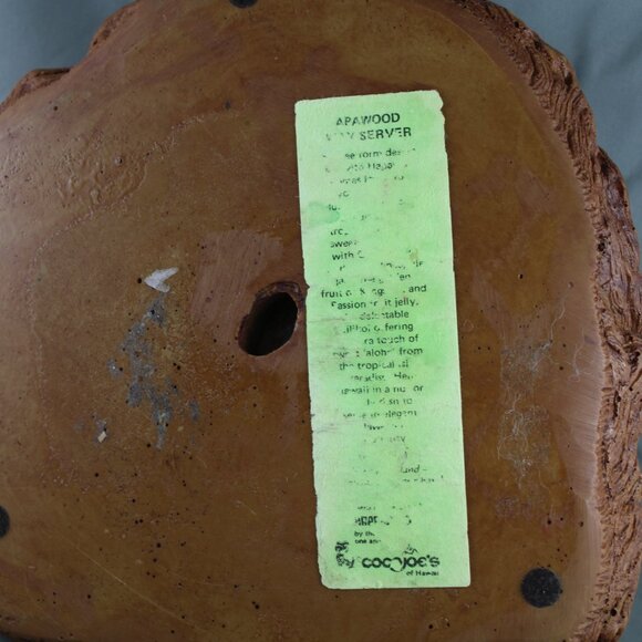 Vintage Tiki Serving Tray - Monstera Leaf by Coco Joes - Made with Hapa Wood - Picture 8 of 8